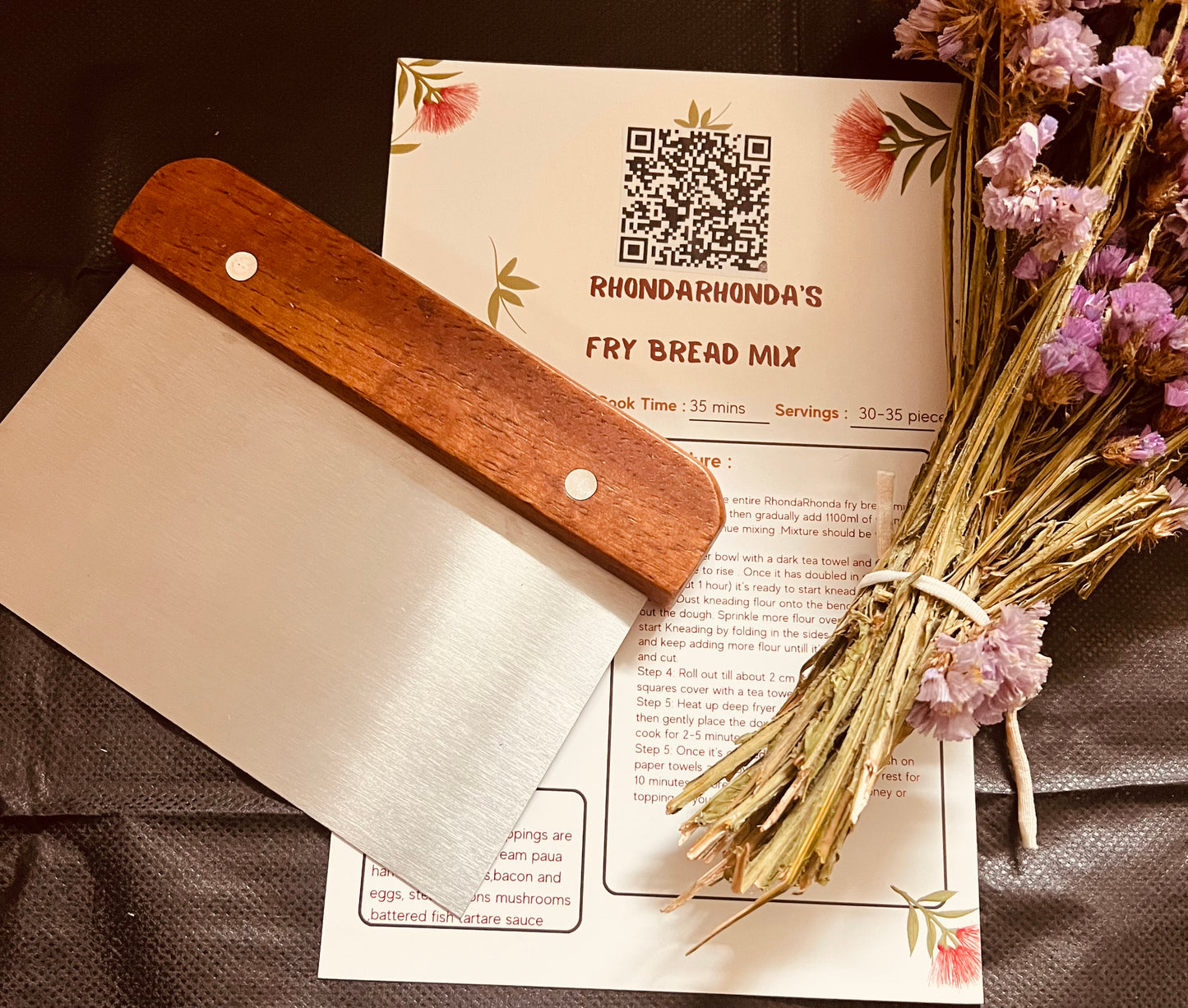 Stainless Steel Wood Handle Dough Cutter