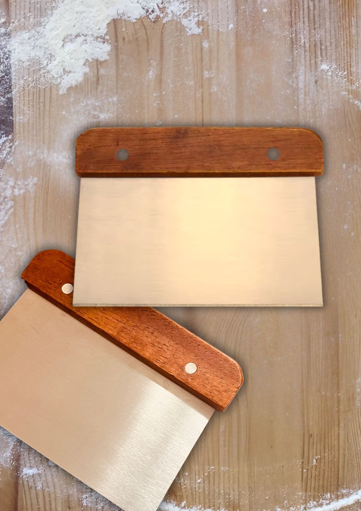 Stainless Steel Wood Handle Dough Cutter